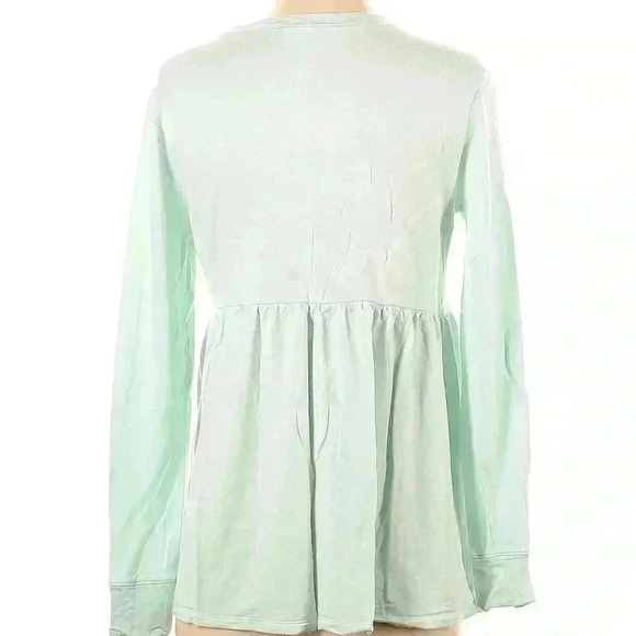 Motherhood maternity mint green long sleeve top - Picture 2 of 9